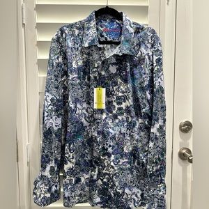 NWT Men’s Robert Graham Long Sleeve Shirt -XXXL